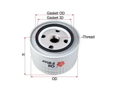 фото Фильтр масляный SAKURA C25011 Lada Forma/Niva/Nova/Oka/Samara 0.6-1.8 74>