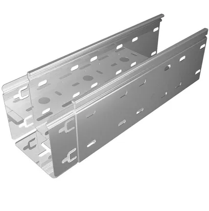 Фото №0 Лоток листовой перфорированный 100х100 L3000 сталь 0.7мм "БЫСТРЫЙ МОНТАЖ ПЛЮС" LPplus100-100-0.7-3000 оцинк. КМ PL0262