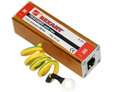 фото Грозозащита витой пары разъем RJ45 с PoE REXANT