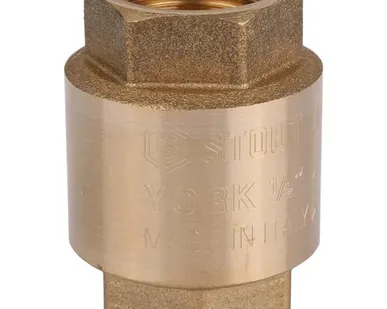 фото STOUT 1/2 Клапан обратный пружинный муфтовый с пластиковым седлом