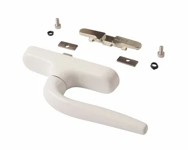 фото Ручка оконная с приемником без блокиратора, Проведал, белая RAL9016