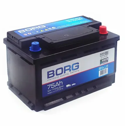 Фото №0 Аккумулятор BORG Standard LB 75 Ач о.п. (ТУРЦИЯ)