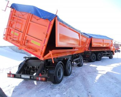 фото Автомобильные полога на самосвальные грузовики