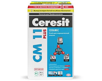 фото Клей для плитки Ceresit CM 11 Plus 25 кг