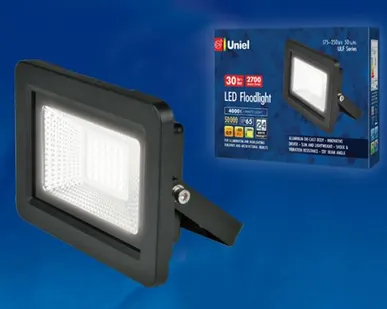 фото Прожектор светодиодный ULF-F19-30W/4000K IP65 175-250В BLACK