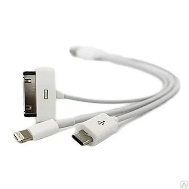 Фото №0 Кабель универсальный для Iphone 4, 5, Micro USB SAPFIR SAM-0904
в