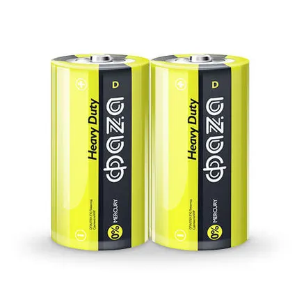 Фото №0 Элемент питания солевой R20 Heavy Duty Shrink-2 (уп.2шт) ФАZА 5002357