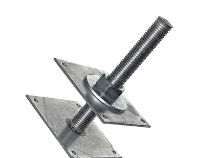 фото Анкер регулировочный 100х100х5 d 20 h-200