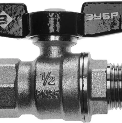 Фото №0 ЗУБР d 1/2″, ручка ″бабочка″, шаровой кран (4-51324-C-1/2)