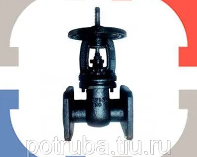 фото Задвижка чугунная шиберная (ножевая) Ду 250 Ру 10 Tecofi VG3400-00NI0250