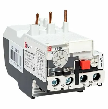 Фото №0 Реле тепл. РТЭ 1307 1.6-2.5А EKF rel-1307-1.6-2.5