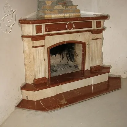 Фото №0 Камин из мрамора