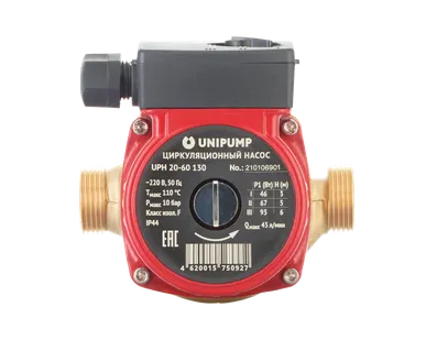 фото Циркуляционный насос UNIPUMP UPH 20-60