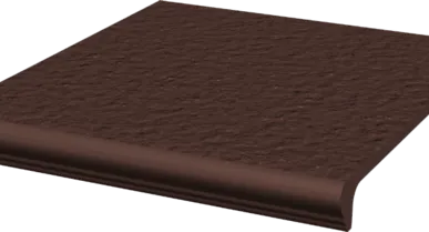 фото Клинкер ступень прямая с капиносом структ.30x33 NATURAL BROWN