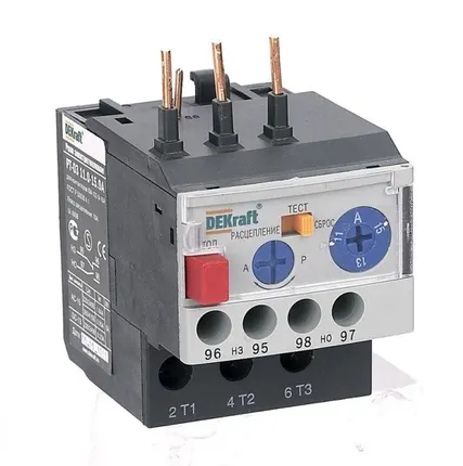 Фото №0 Реле тепловое РТ-03 14.0-18.0А для контакторов 09-18А DEKraft 23117DEK