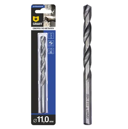 Фото №0 Сверло по металлу GRAFF, 11.0мм