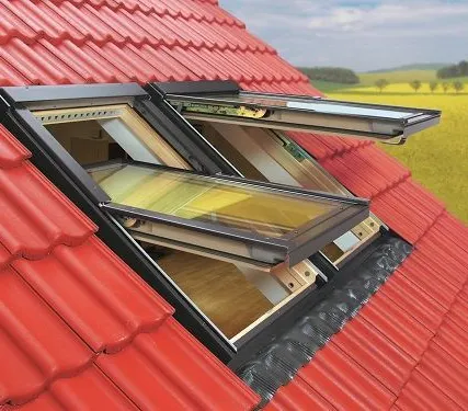 Фото №0 Алюминиевый витраж на мансарду