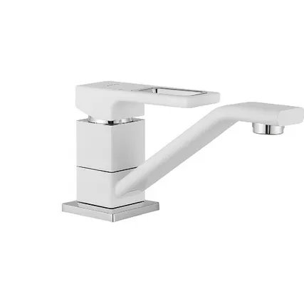 Фото №0 Смеситель для кухни GAPPO G4517-8 (Futura) с поворотным изливом, цвет: белый