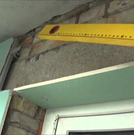 Фото №0 Устройство откосов из ГКЛ