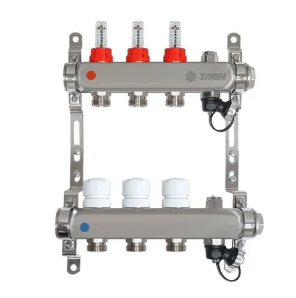 Фото №0 Коллектор (коллекторная группа) на 3 выхода Taen с расходомерами (для теплого пола)