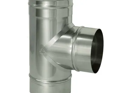 фото Тройник "Дымок" 90° D120, AISI 439 (0.5)