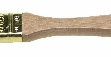 фото Кисть флейц FIT 25 мм, 1″, натуральная щетина, деревянная ручка, флейцевая, все виды ЛКМ