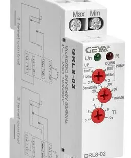 фото Реле контроля уровня жидкости в модульном корпусе на Din-рейку GRL8-02