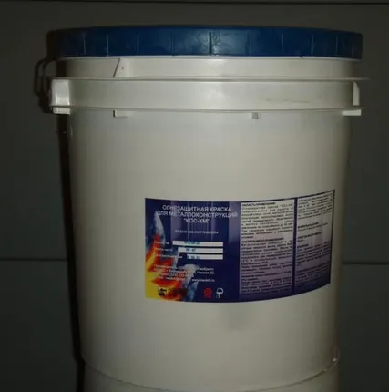 Фото №0 "КОС-КМ" - огнезащитная краска
в