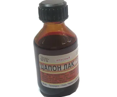 фото Лак ЦАПОН 30мл красный