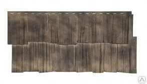 Фото №0 Панель фасадная Щепа Дуб, 0.47 х 1.2, S=0,48м² Кавказ (темно-серый)