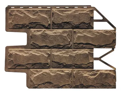 фото Фасадные панели FINEBER БЛОК (Бежево-коричневый)