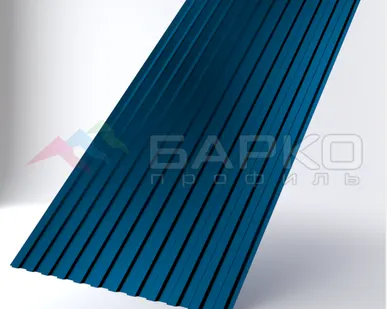 фото Профлист С-10 -1170 мм (1100 мм) 00000890/45 Водная синь RAL 5021 Полиэстер 0.45