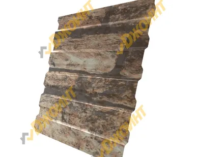 фото Профнастил С-20 0,5 Printech двухсторонний Fine Stone 3D (Светлый камень 3D)