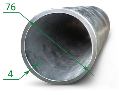 фото Труба оцинкованная эсв 76x4
