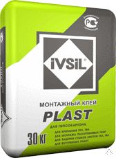 фото Гипсовый клей "IVSIL PLAST" 30 кг