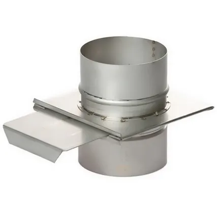 Фото №0 Шибер выдвижной D130 мм (нерж. 0,8 мм AISI 304)