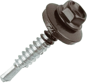 фото Саморез кровельный 4,2х16 (прессшайба сверло) окрашенный