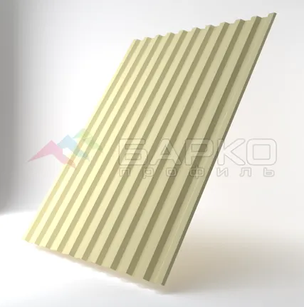 Фото №0 Профлист С-21 - 1050 мм (1000 мм) 00000693/5 RAL 1014 Полиэстер 0.5