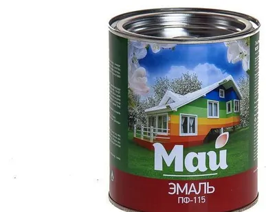 фото Эмаль МАЙ ПФ-115 белая, 0,8кг