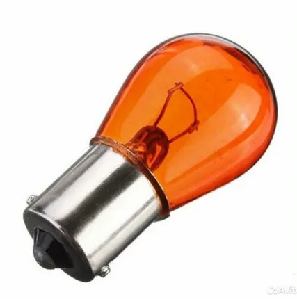 Фото №0 Автолампа 12v PY21w BAU15s Маяк Orange