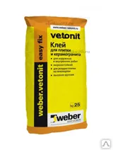 фото Плиточный клей Vetonit eazy fix (25кг)
