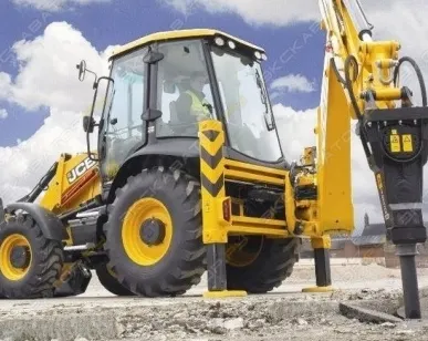 фото Аренда экскаватора-погрузчика JCB с гидромолотом, Москва