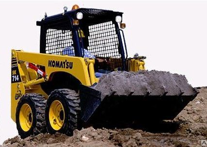 Фото №0 Мини-погрузчик KOMATSU SK714-5 колесный
