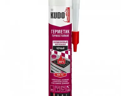 фото Герметик KUDO KSK-152 термостойкий 280мл черный