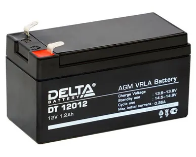 фото Аккумулятор 12В 1.2А.ч Delta DT 12012
