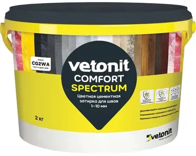 фото Затирка ВЕТОНИТ КОМФОРТ спектрум родонит (21) 2кг