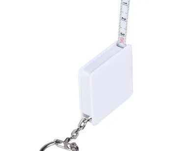 фото Брелок Square с рулеткой 1 м, белый