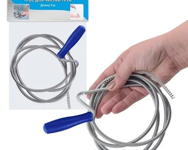 фото Трос для чистки труб 3м