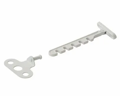 фото Ограничитель открывания, металлический, 15 мм, белый, Internika