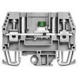 фото Klemsan Клеммник измерительный с 2-мя тест.разъемами, 6мм.кв., (серый); WGO1